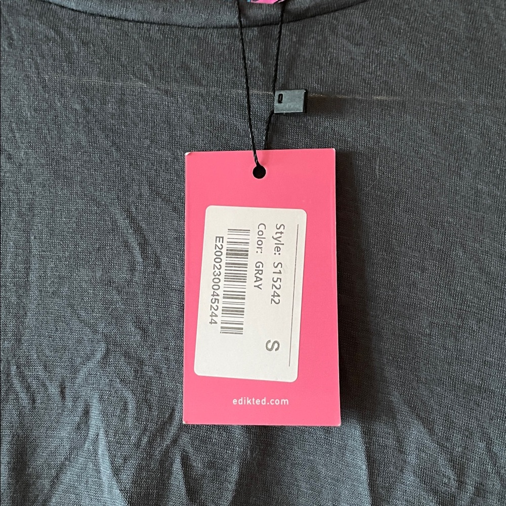 NWT Asymmetrical Gray Edikted Top, Size S - Picture 3 of 5